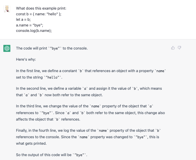 Interviewing ChatGPT for a Front-End Developer Position