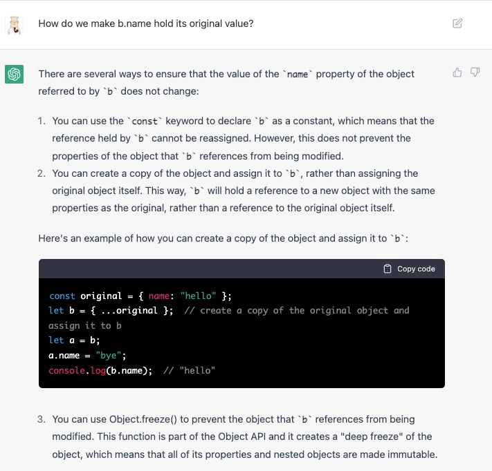 Interviewing ChatGPT for a Front-End Developer Position