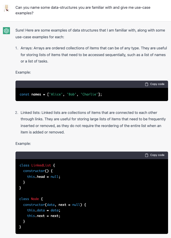 Interviewing ChatGPT for a Front-End Developer Position